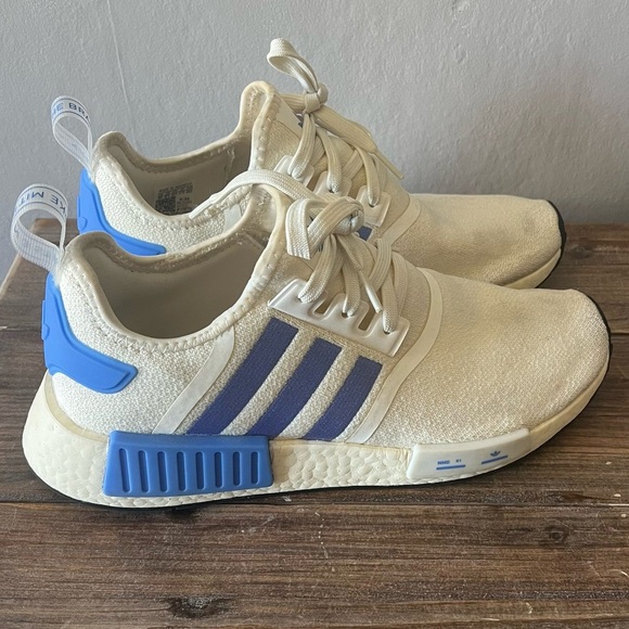 Adidas NMD_1 White and Blue Shoes Size 10 Women’s - Picture 4 of 8